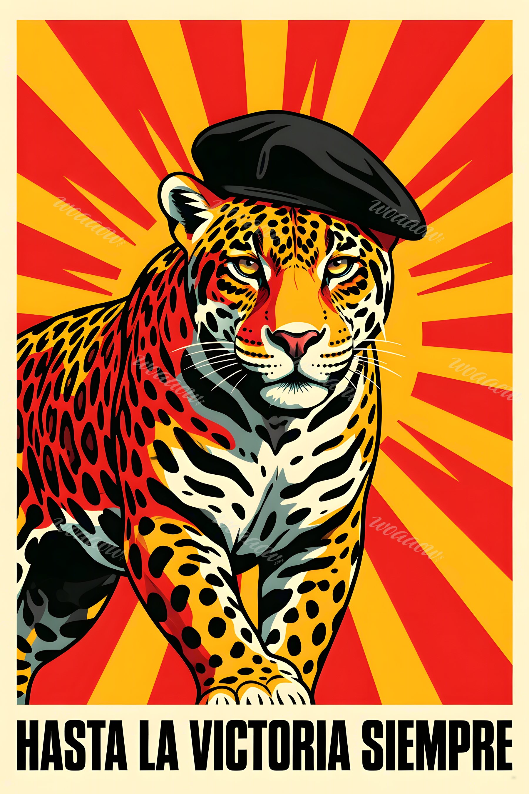 Jaguar in a Beret
