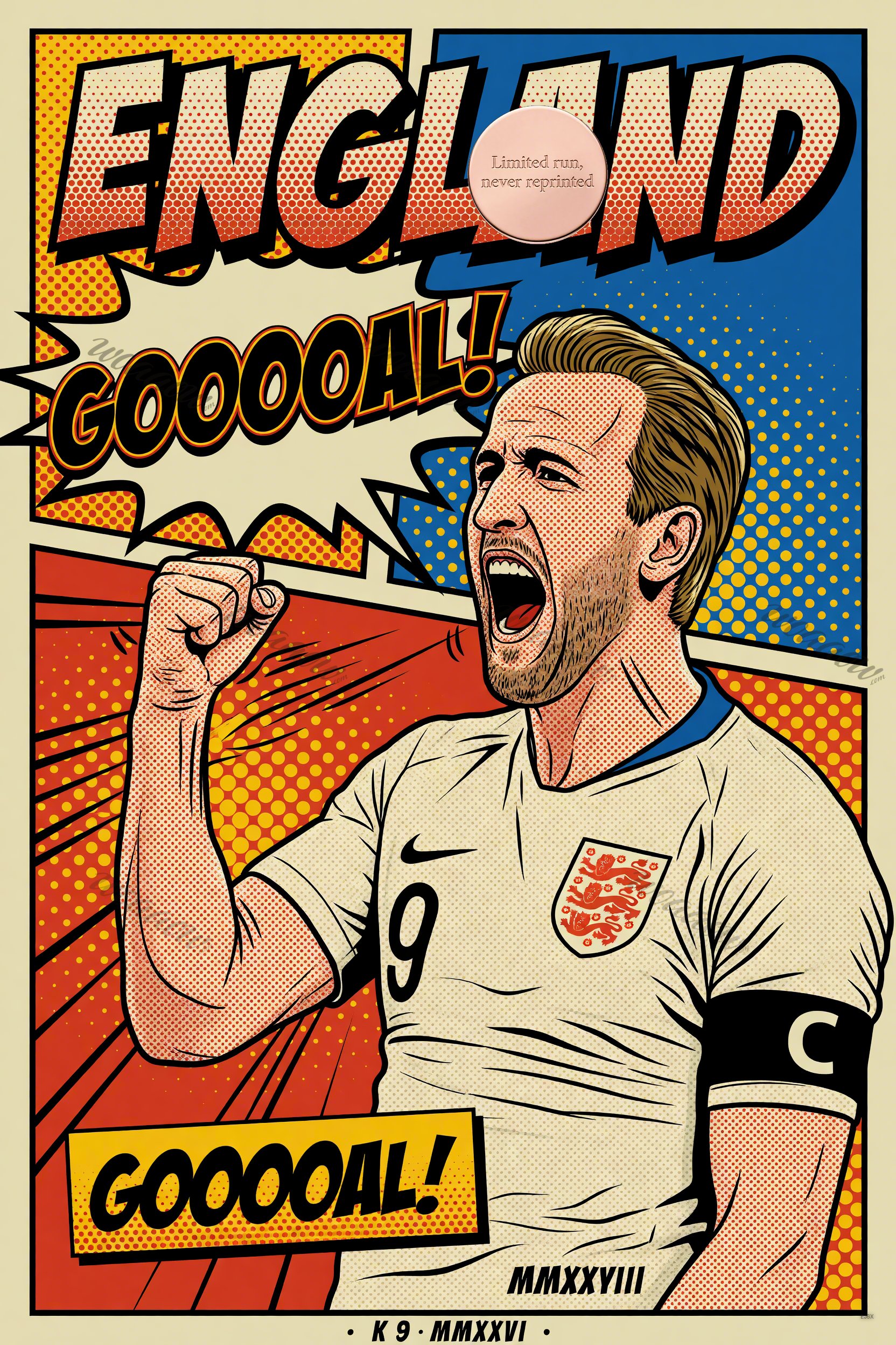 England Ben-Day Striker