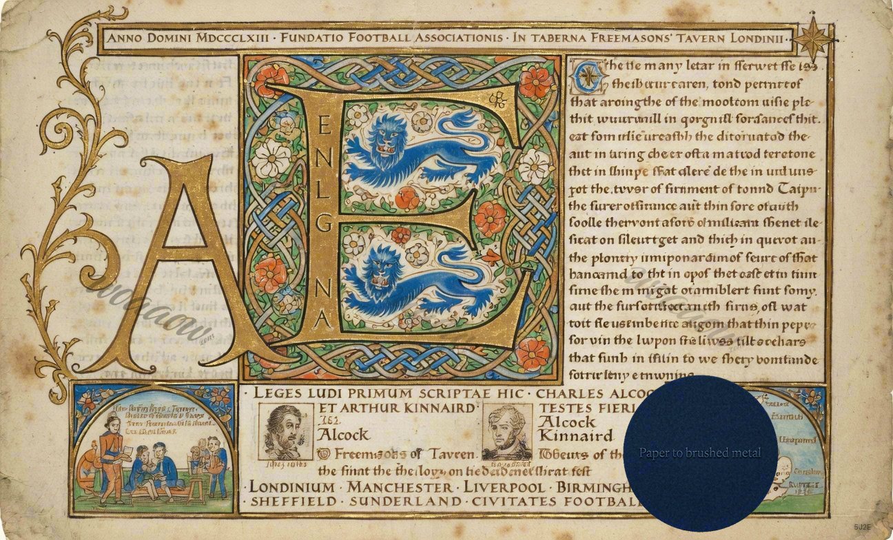 Illuminated Manuscript Form