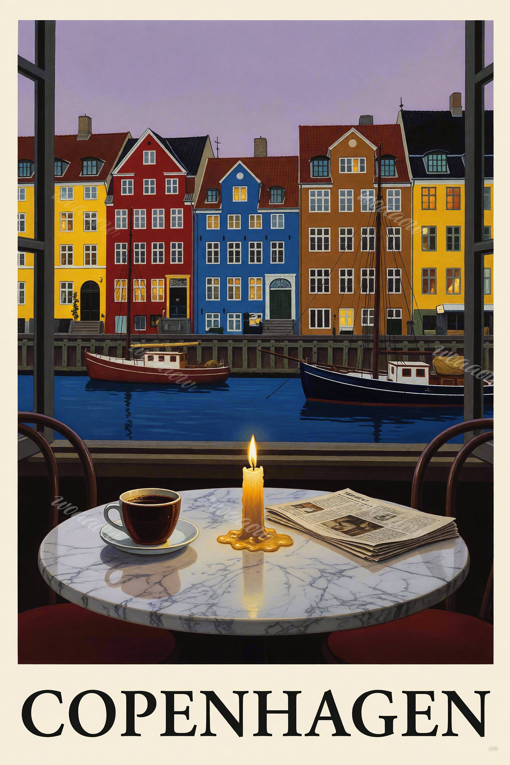 Copenhagen Harbour Candlelight