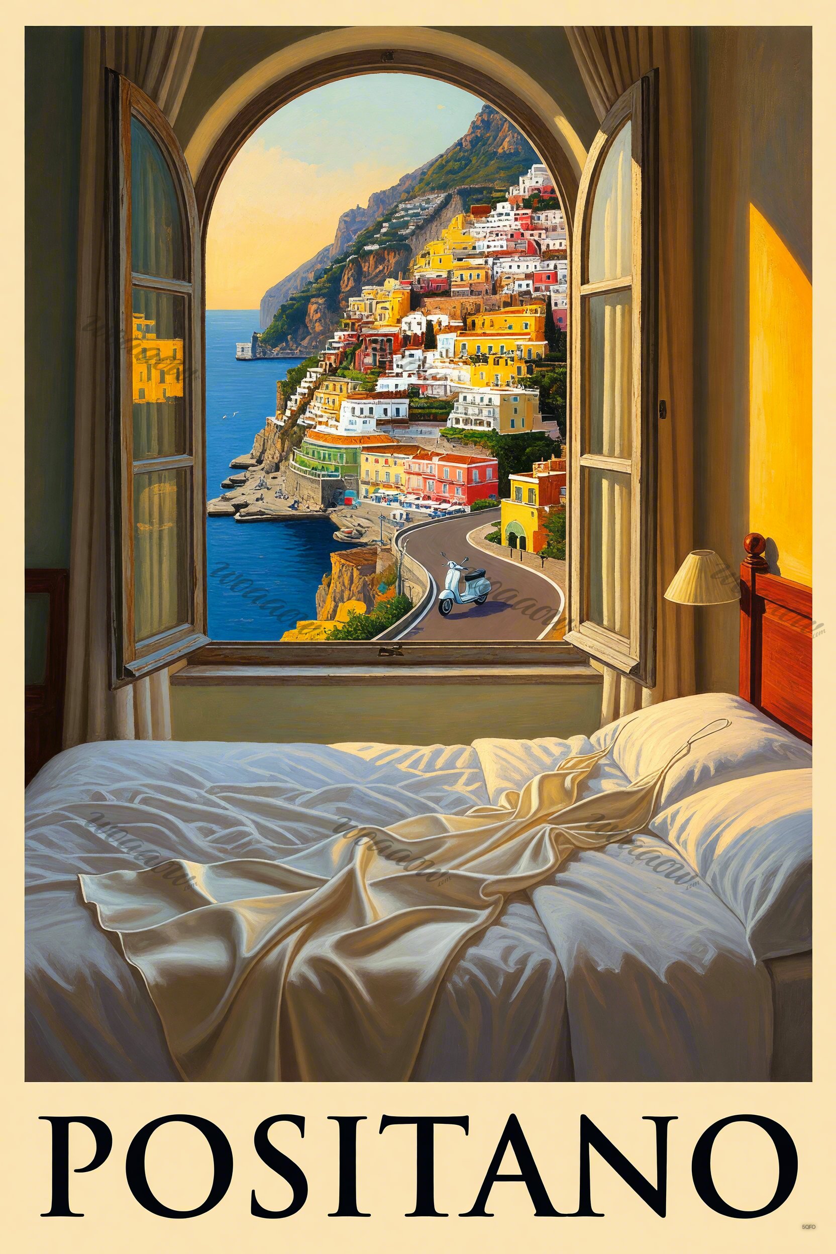 Positano Morning Window