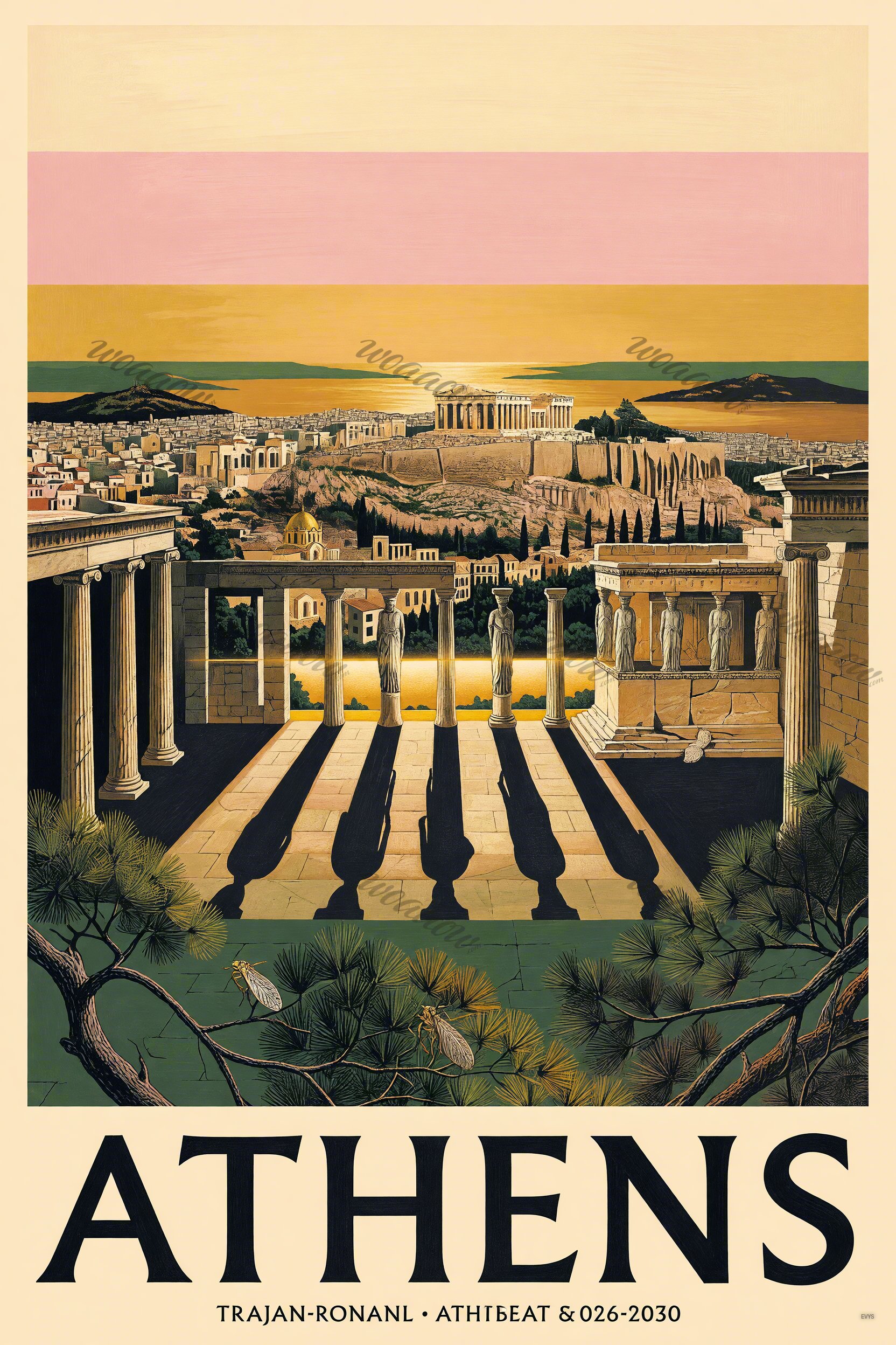 Athens Acropolis Glow