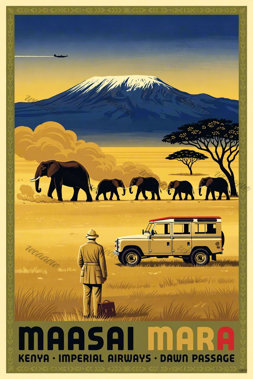 Maasai Mara Dawn Crossing
